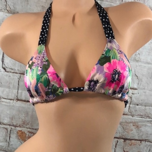 Victoria’s Secret Floral Polka Dot Bikini Top M - Picture 8 of 8